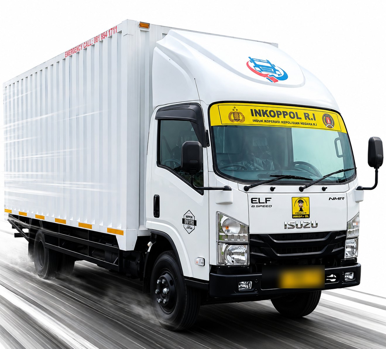 Armada box truck Rizky Transindo di bawah pembinaan INKOPPOL R.I